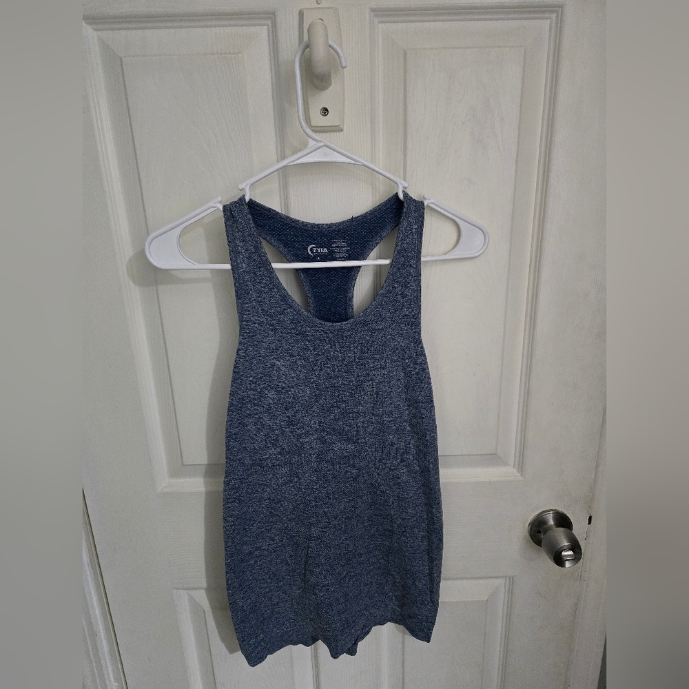 *SALE* Zyia Womens Active Copper Charge Tank Top Blue Size Small